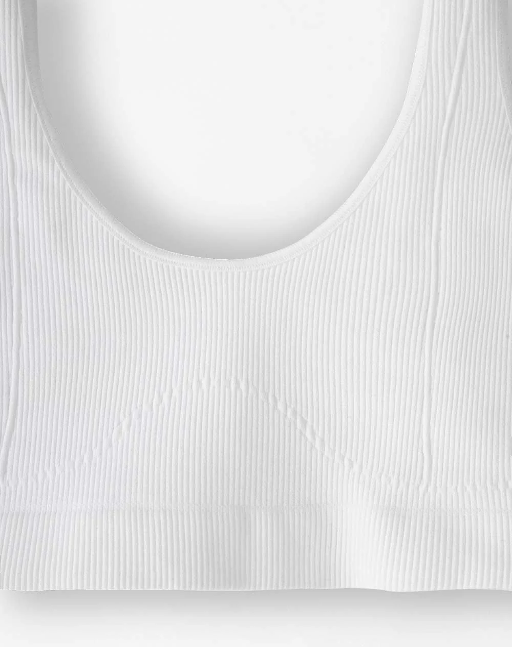 Top soporte medio seamless blanco mujer - Image 6