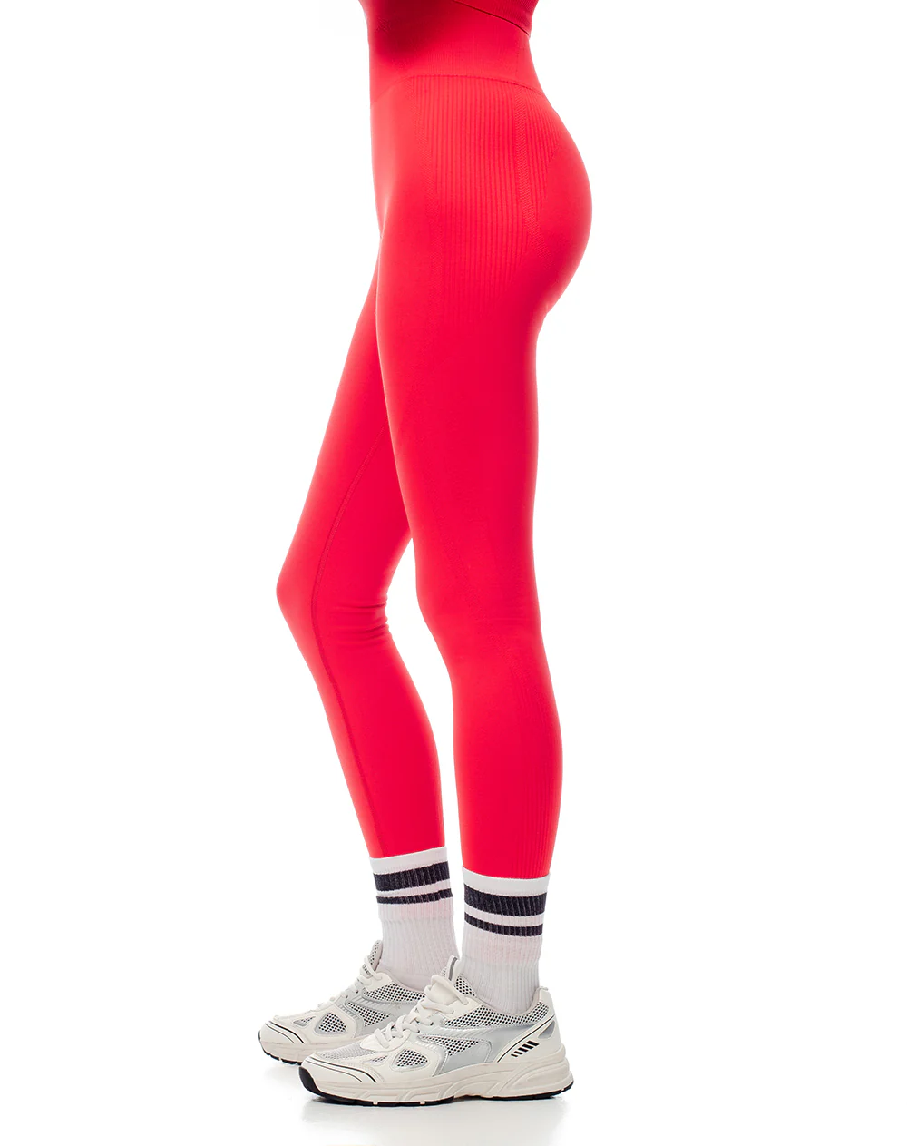 Legging deportivo seamless rojo mujer - Image 3