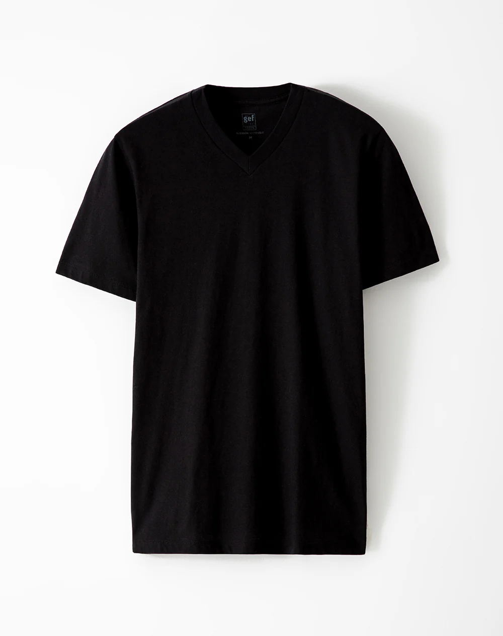 Camiseta slim algodón jersey x2unds negra hombre - Image 6