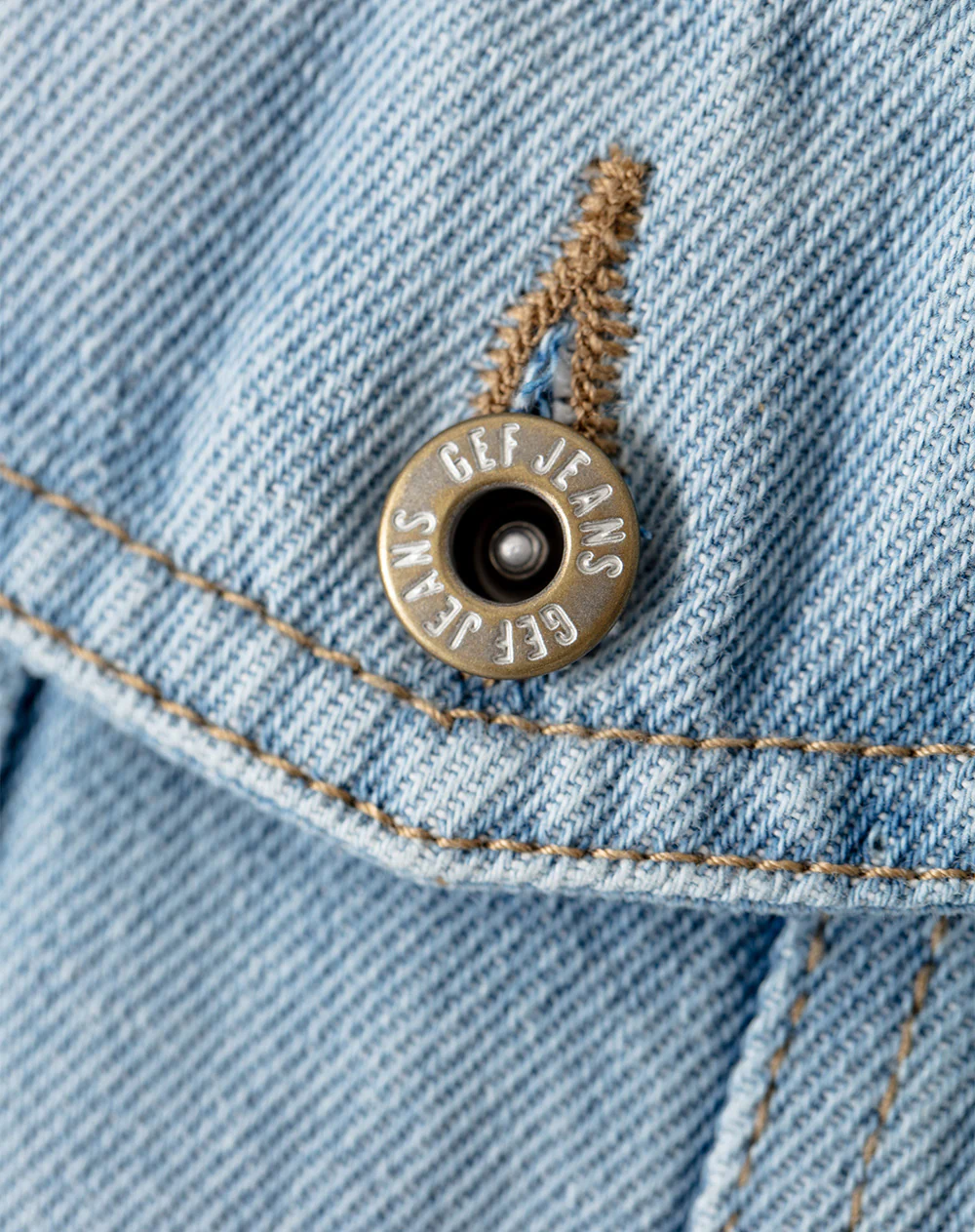 Chaqueta crop denim índigo medio niña - Image 6