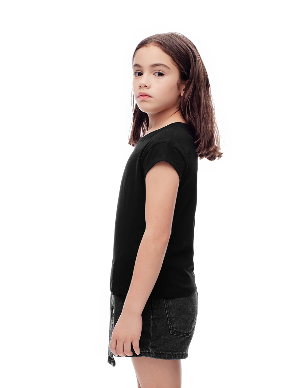 Falda short denim negra niña - Image 5