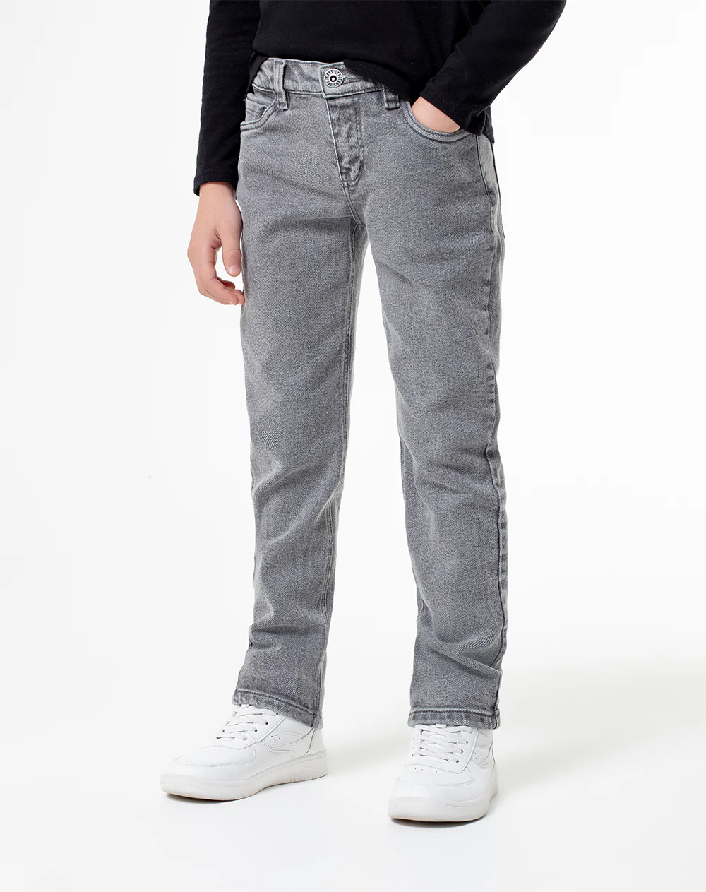 Jean recto gris niño - Image 3