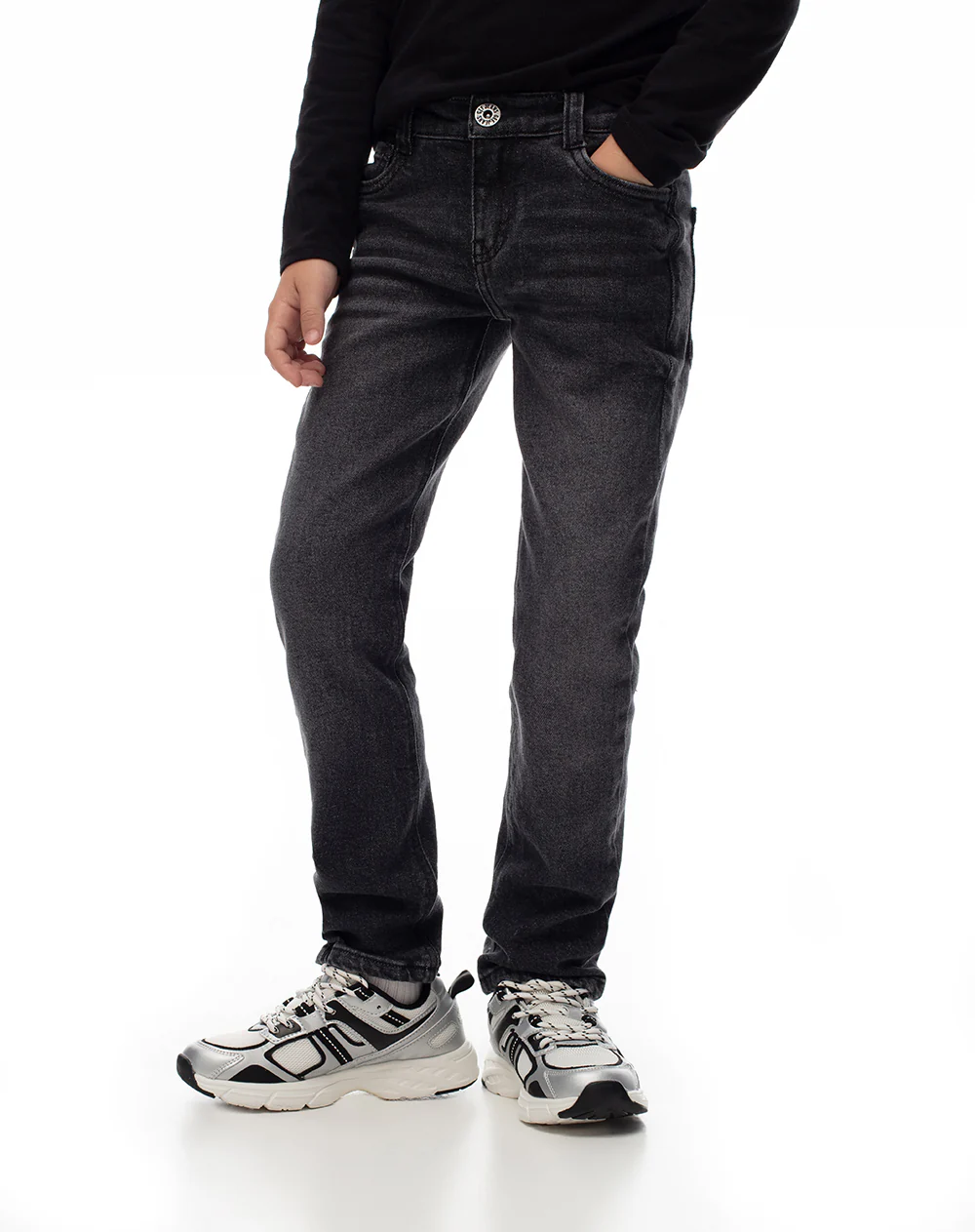 Jean recto negro niño - Image 5