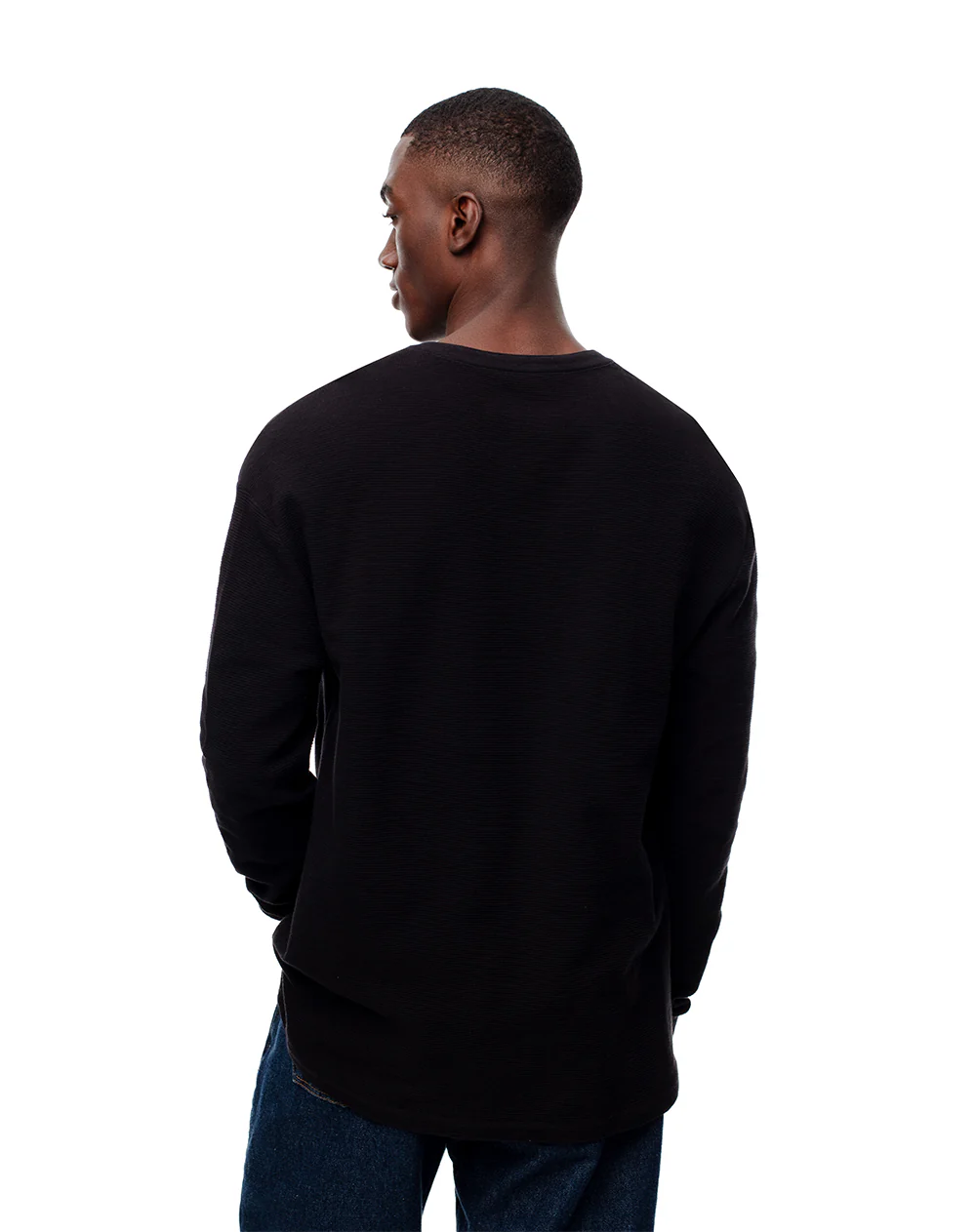 Camibuzo regular algodón negro hombre - Image 2