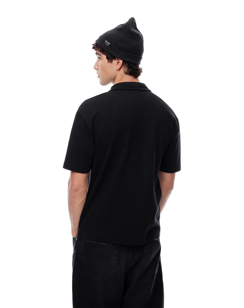Polo regular algodón negra hombre - Image 2
