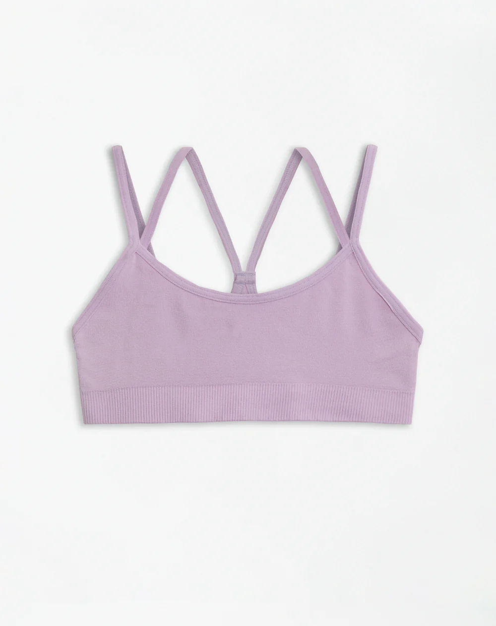 Top niña seamless doble lila