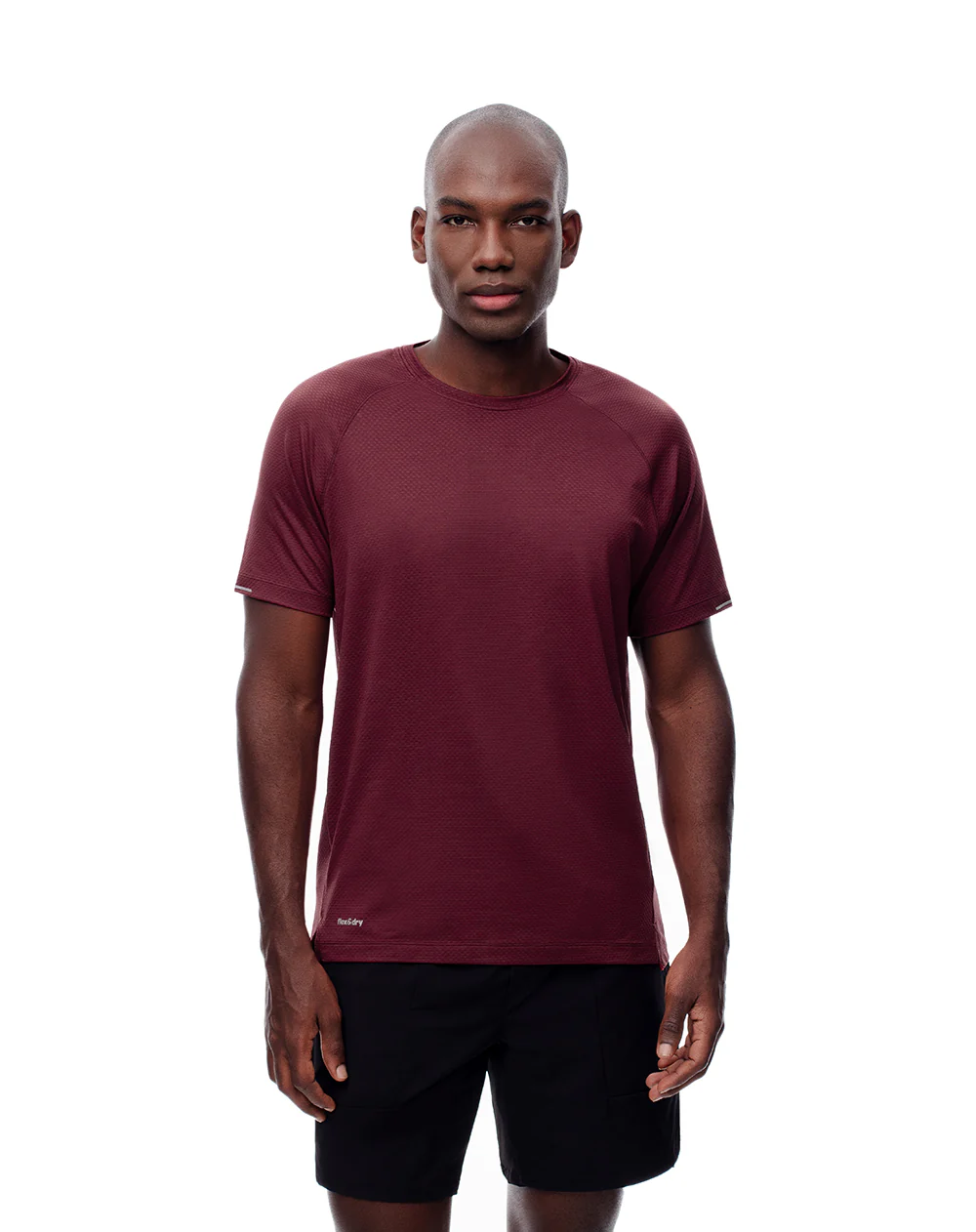 Camiseta deportiva control humedad vinotinto hombre - Image 4