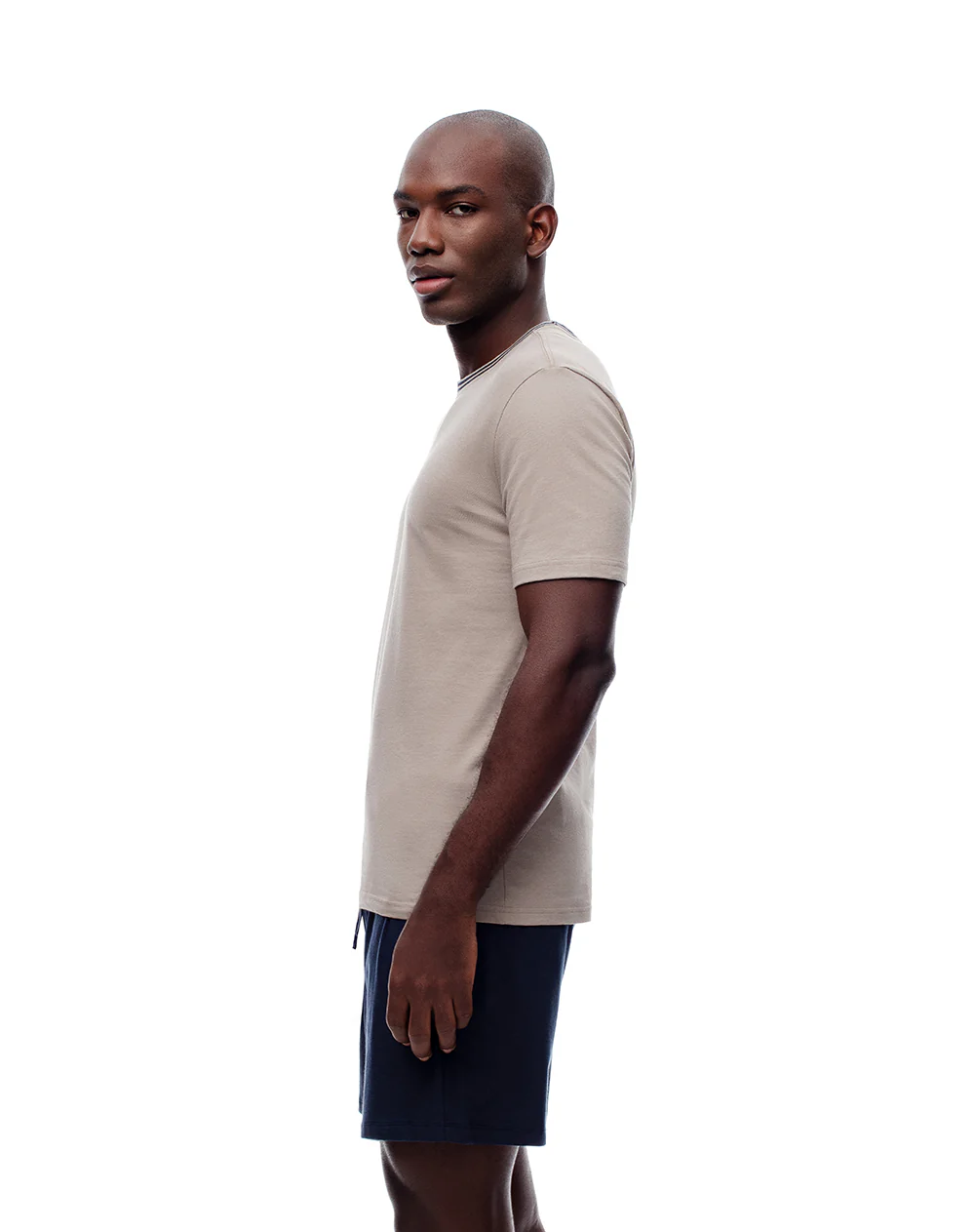 Camiseta + bermuda de pijama algodón surtida hombre - Image 4