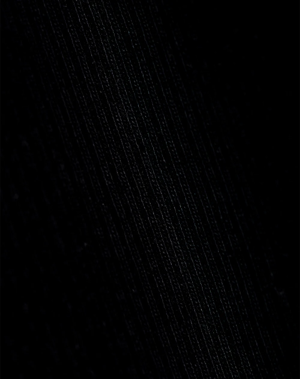 Camiseta slim rib algodón negra mujer - Image 6