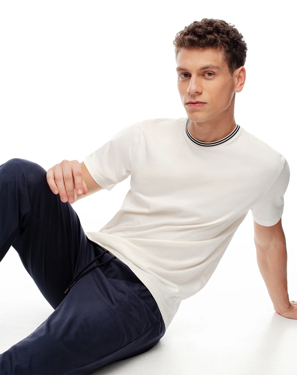 Camiseta + pantalón de pijama algodón surtida hombre - Image 4