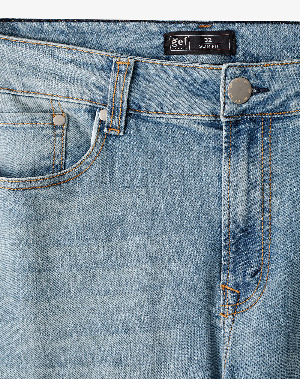 Jean straight índigo claro hombre - Image 7