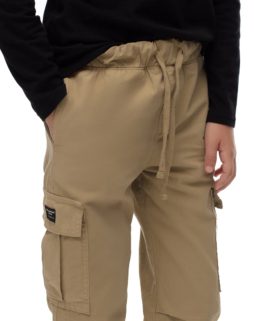 Jogger regular algodón habano niño - Image 5