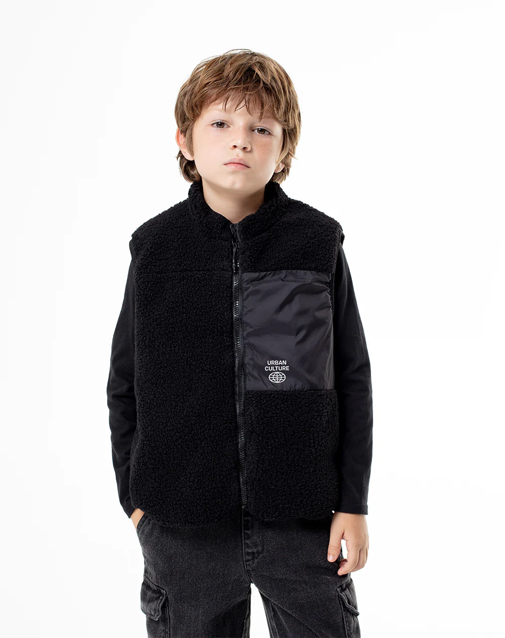 Chaleco acolchado negro niño
