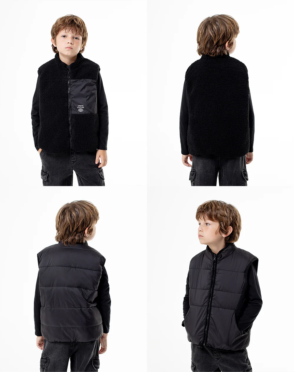 Chaleco acolchado negro niño - Image 10