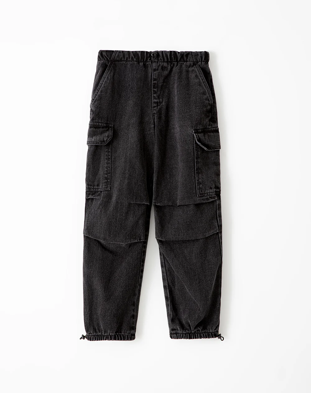 Pantalón tipo jogger denim gris niño - Image 7