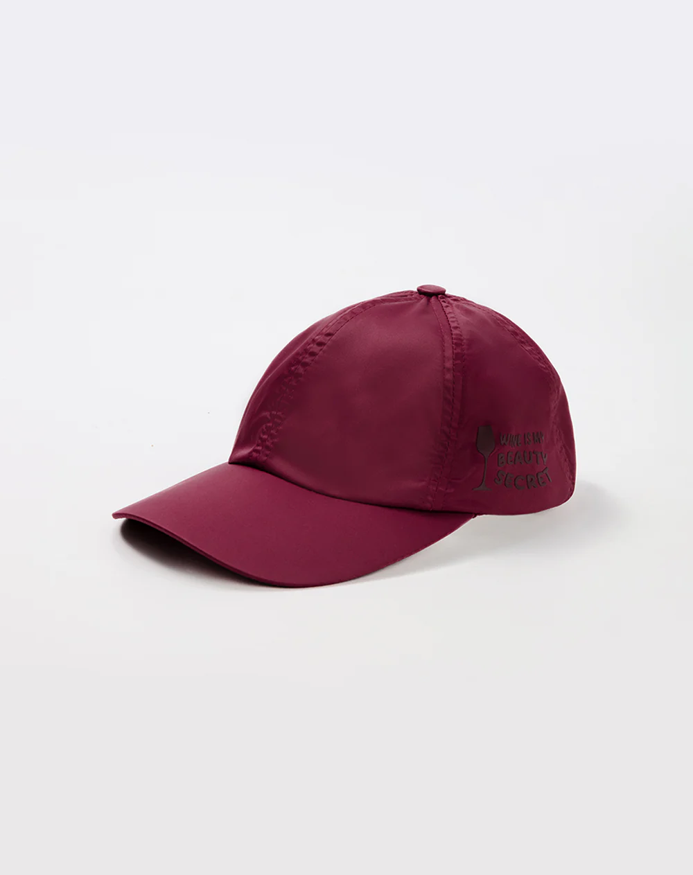 Gorra estampada vino tinto unisex mujer