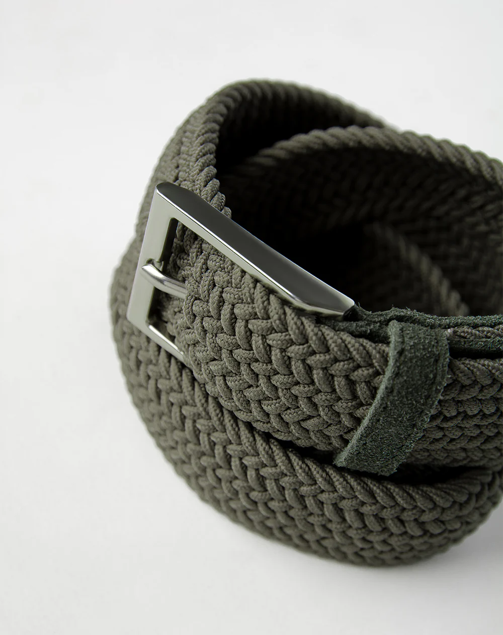 Correa tejida verde hombre - Image 3