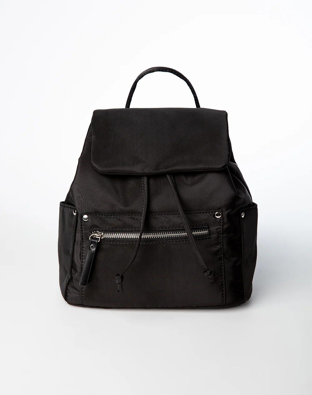 Morral tipo drawstring negro niña mujer