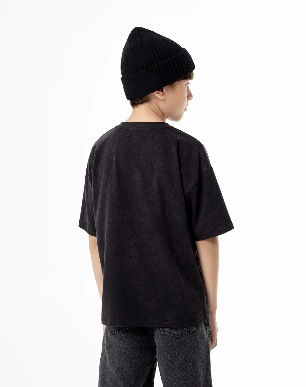 Camiseta regular gris niño - Image 2