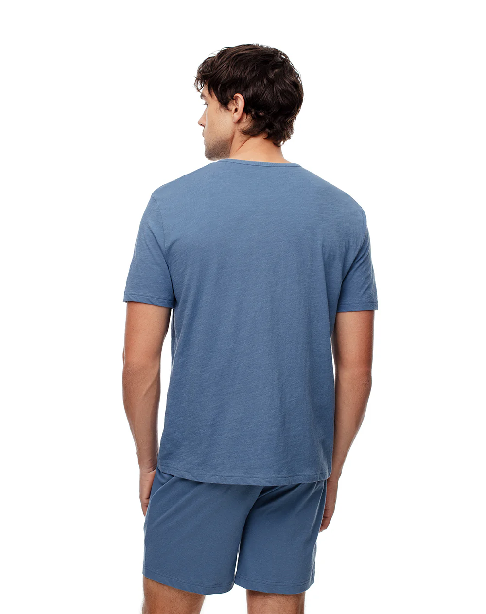 Camiseta relax algodón jersey azul hombre - Image 2
