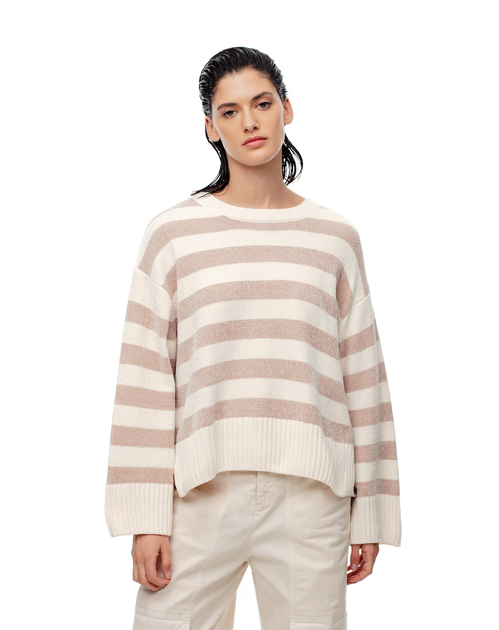 Suéter oversize rayas mujer - Image 3