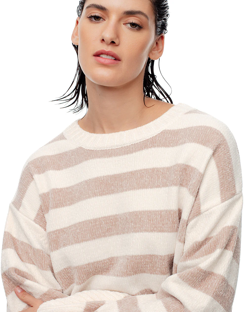 Suéter oversize rayas mujer - Image 4