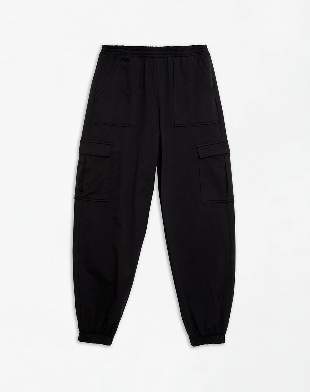 Jogger tiro medio algodón negro mujer - Image 6