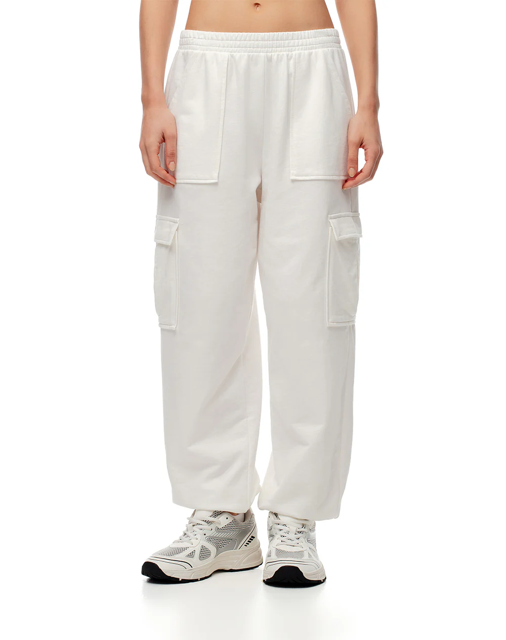 Jogger tiro medio algodón crudo mujer - Image 3