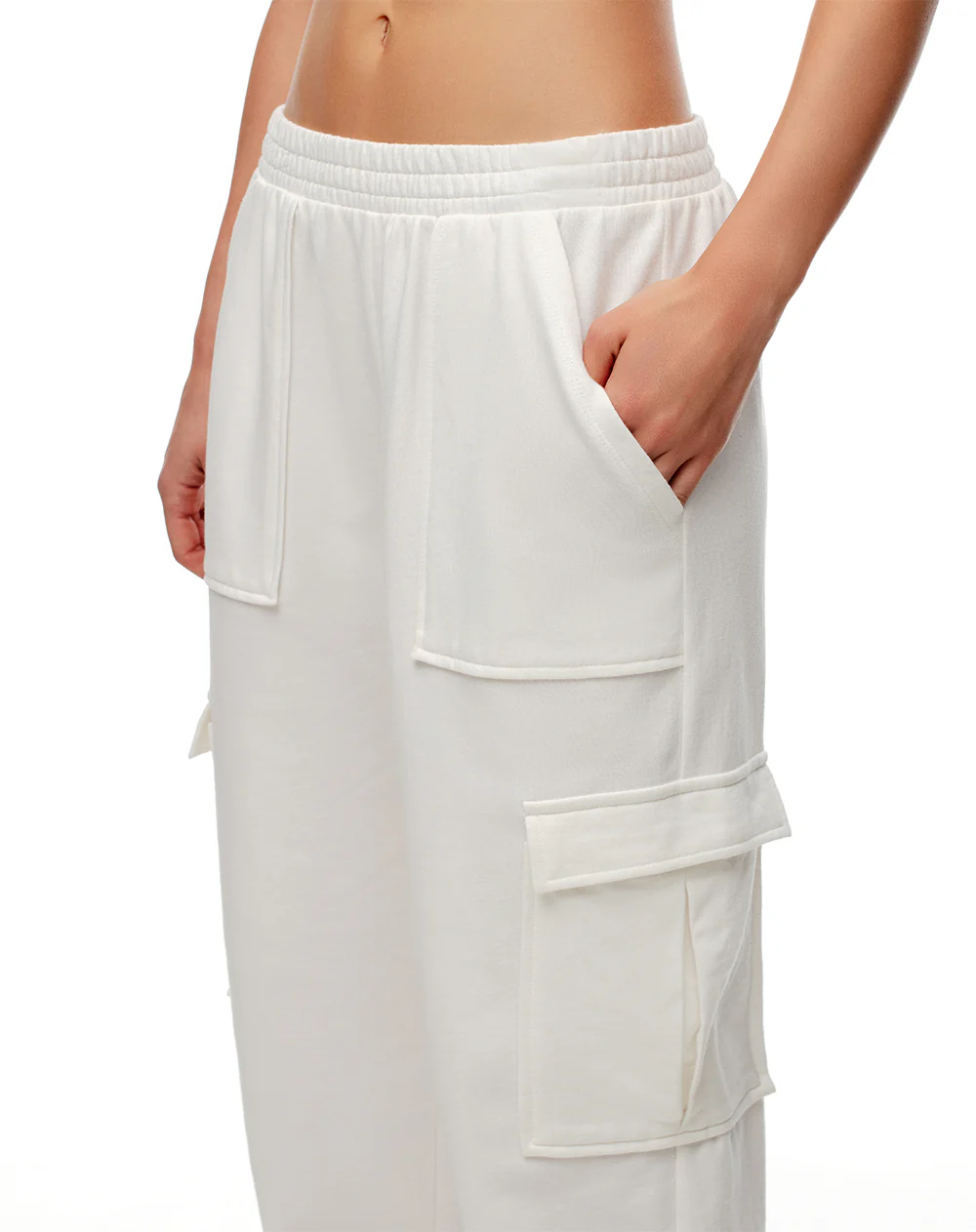 Jogger tiro medio algodón crudo mujer - Image 5