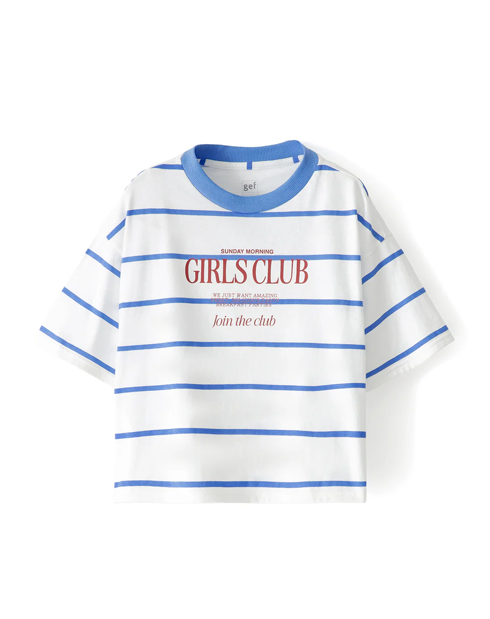 Camiseta oversize algodón rayas niña - Image 5