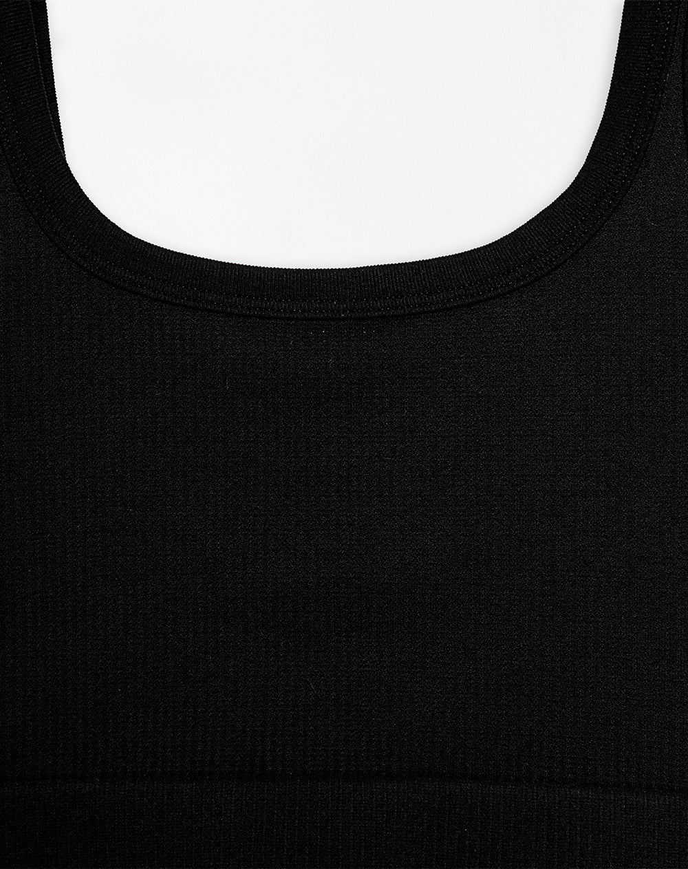 Crop top deportivo seamless negro mujer - Image 6