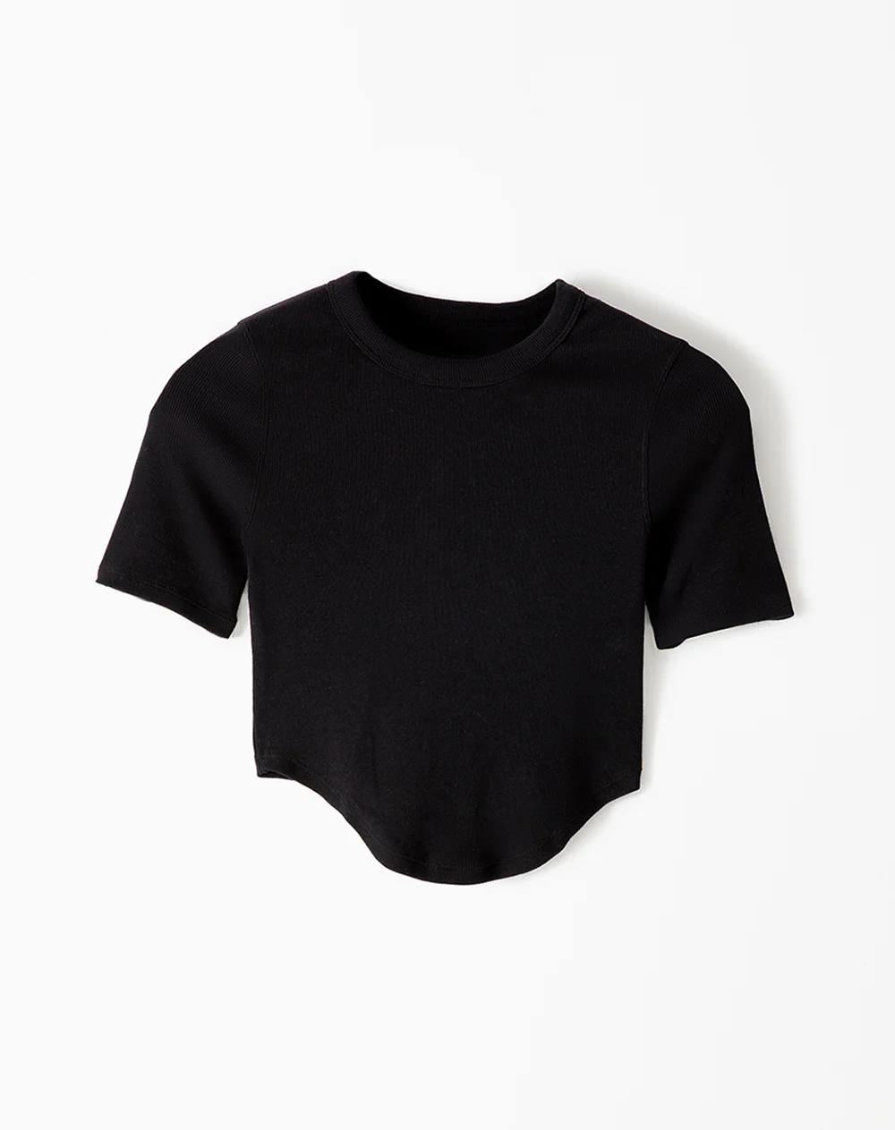 Camiseta relax algodón negra mujer - Image 6