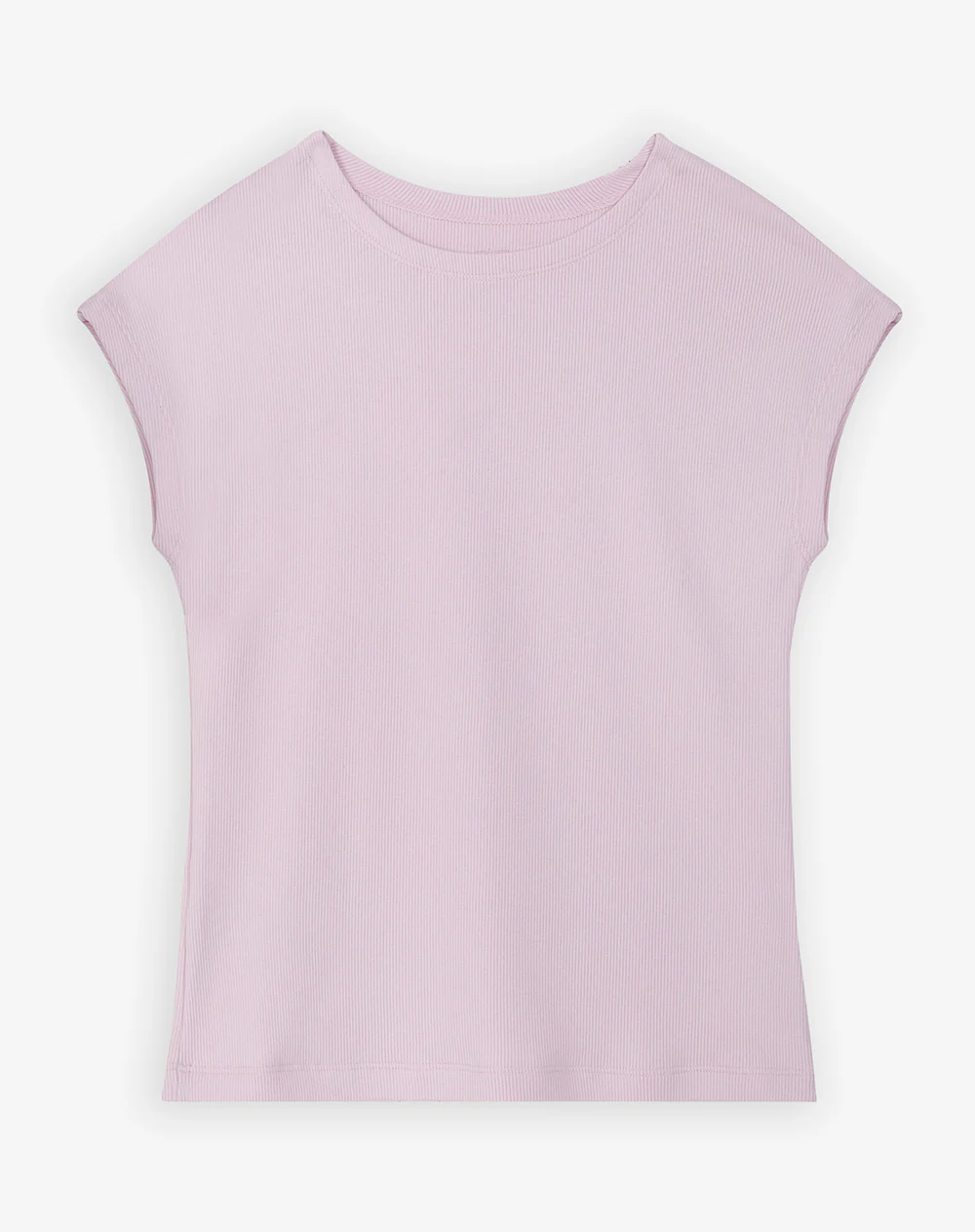 Camiseta slim manga corta rosado mujer - Image 6