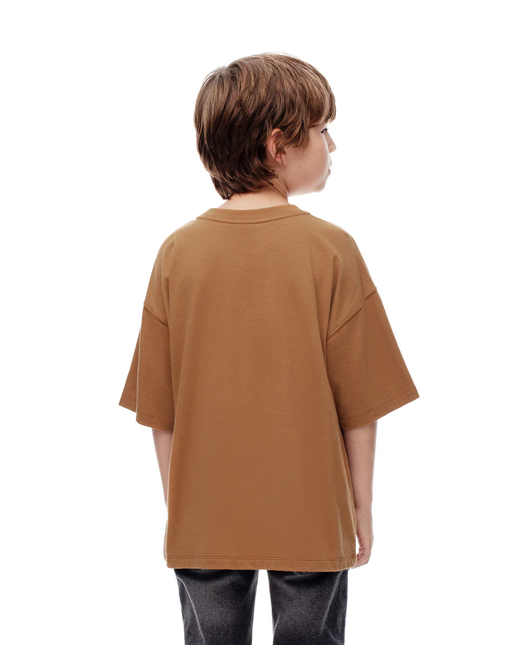 Camiseta oversize algodón caramelo niño - Image 2