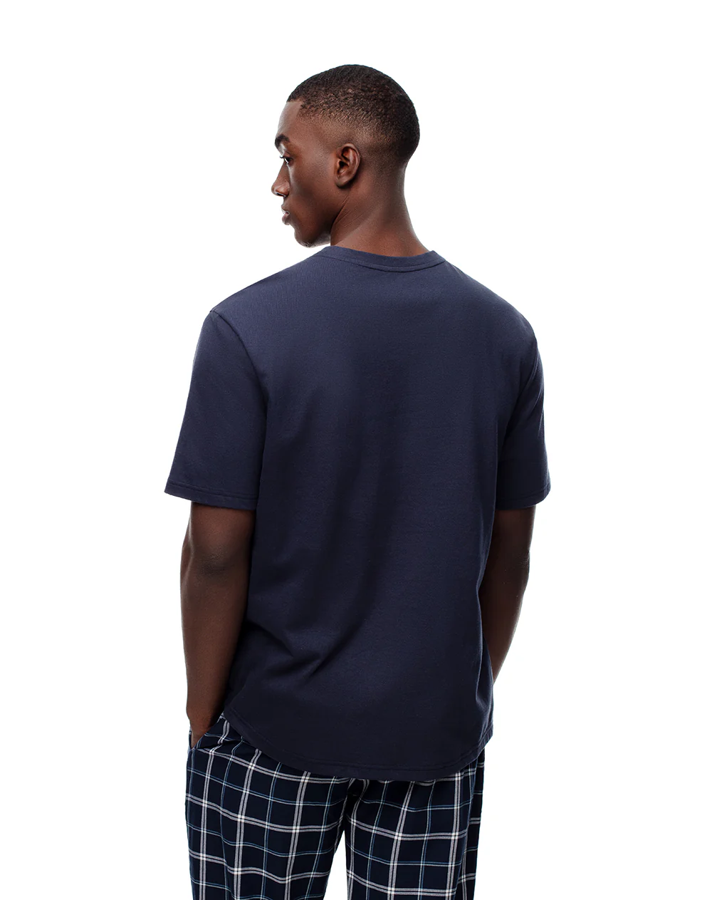 Camiseta relax algodón azul hombre - Image 2