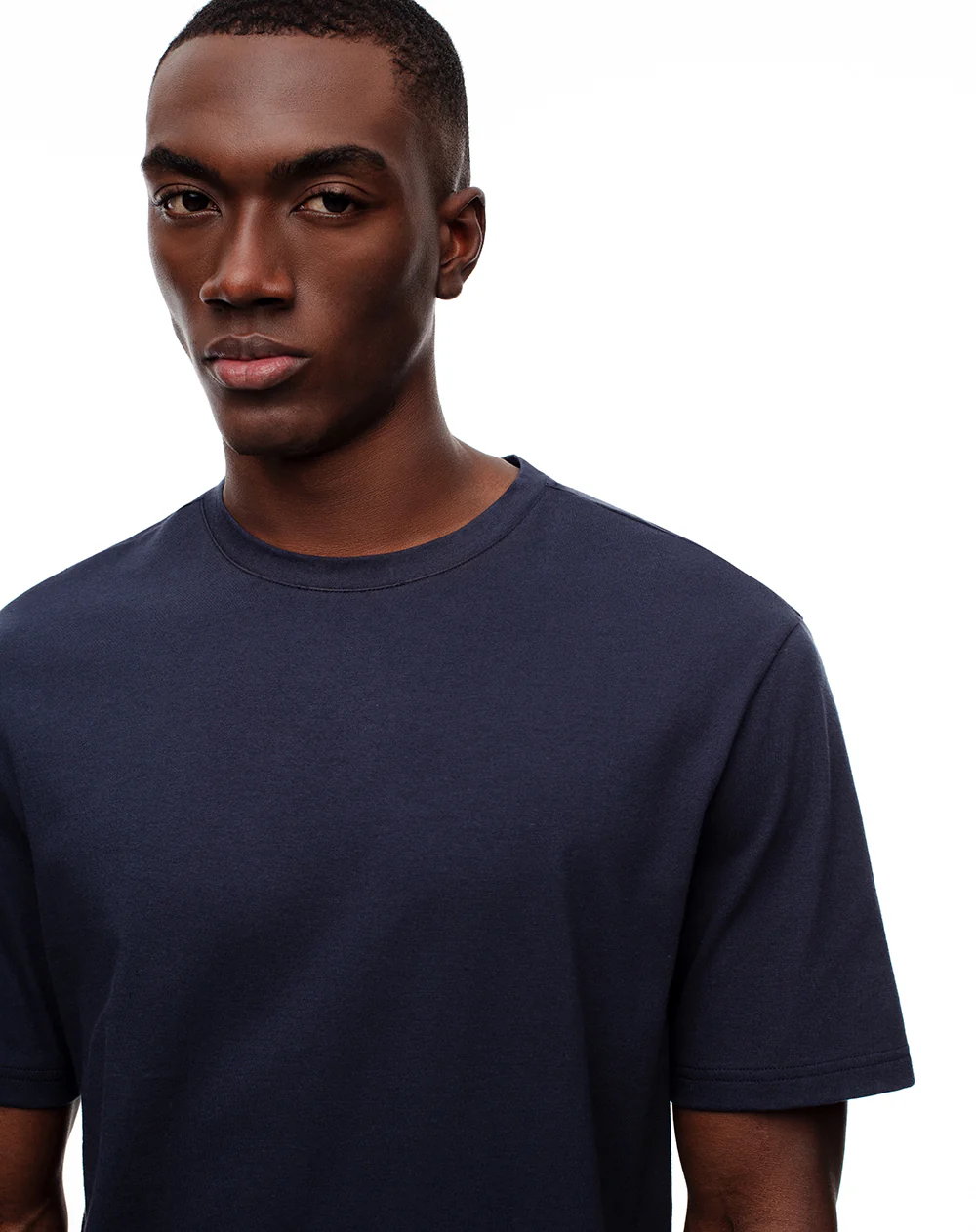 Camiseta relax algodón azul hombre - Image 3