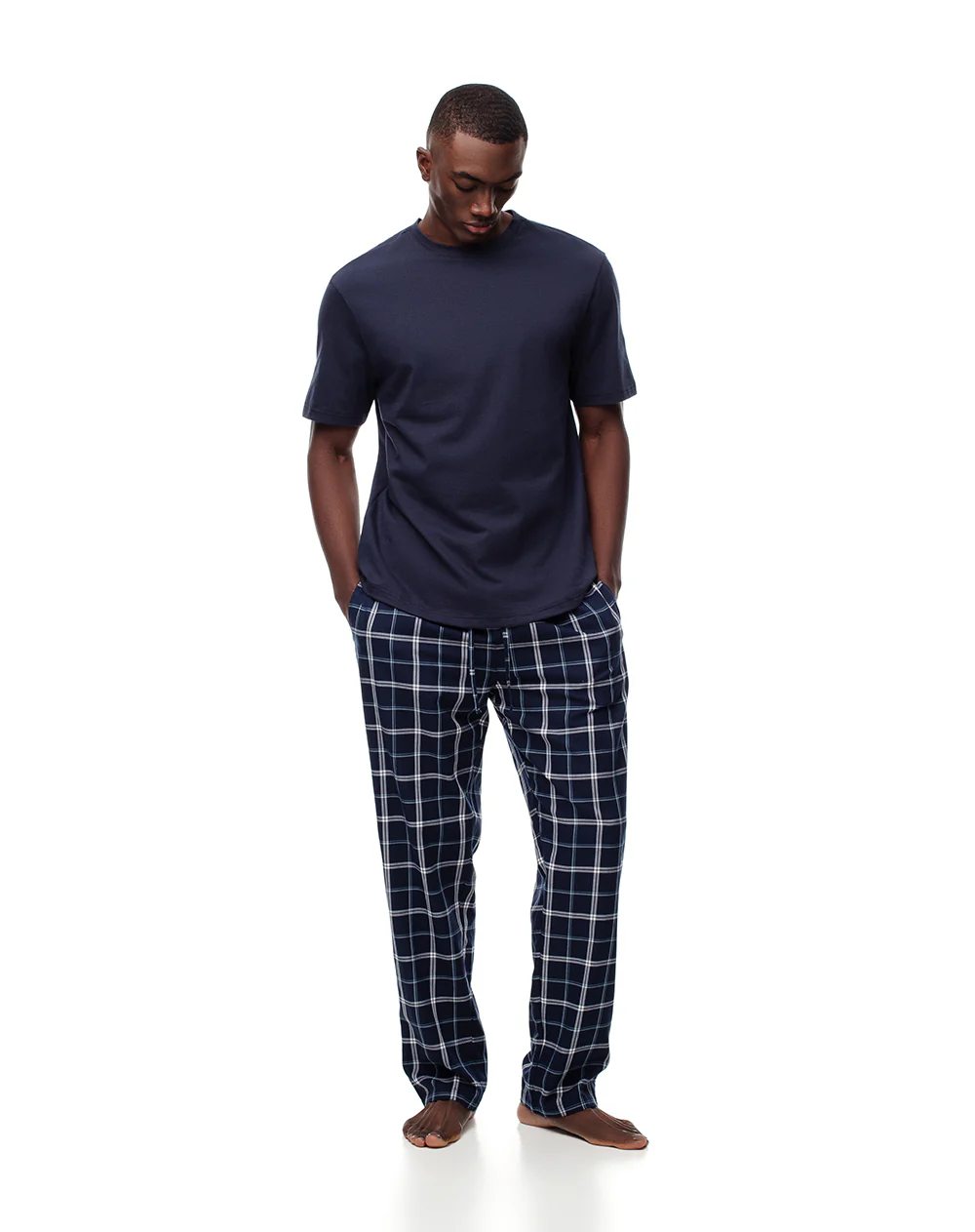 Camiseta relax algodón azul hombre - Image 4