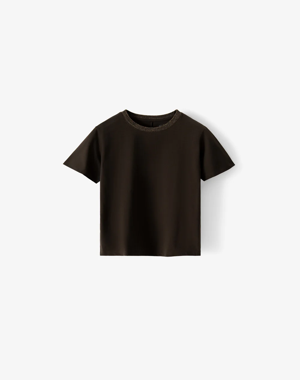 Camiseta regular manga corta chocolate mujer - Image 6