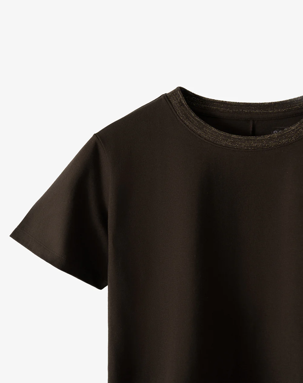 Camiseta regular manga corta chocolate mujer - Image 7