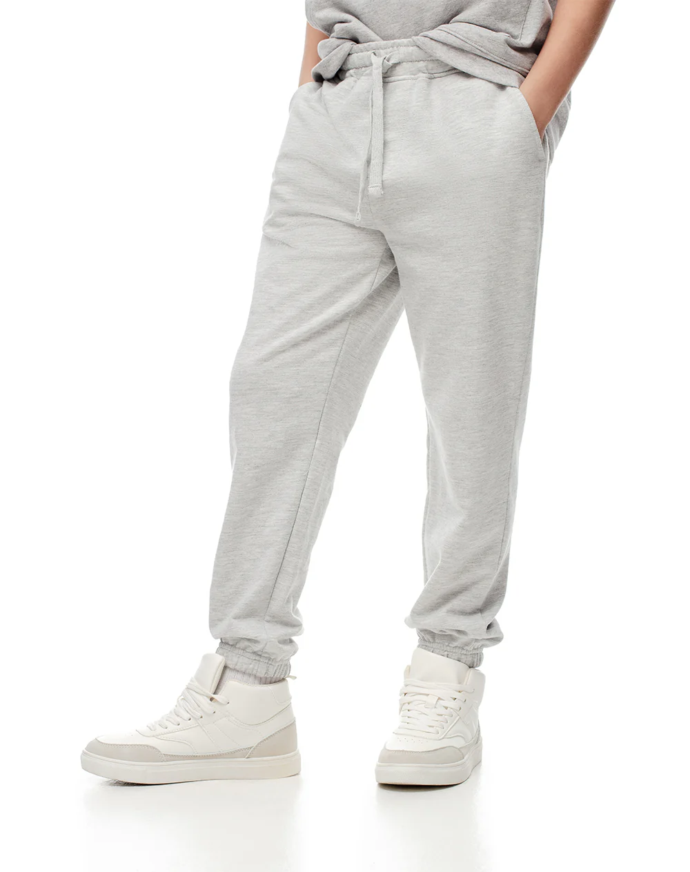 Jogger regular gris niño - Image 3
