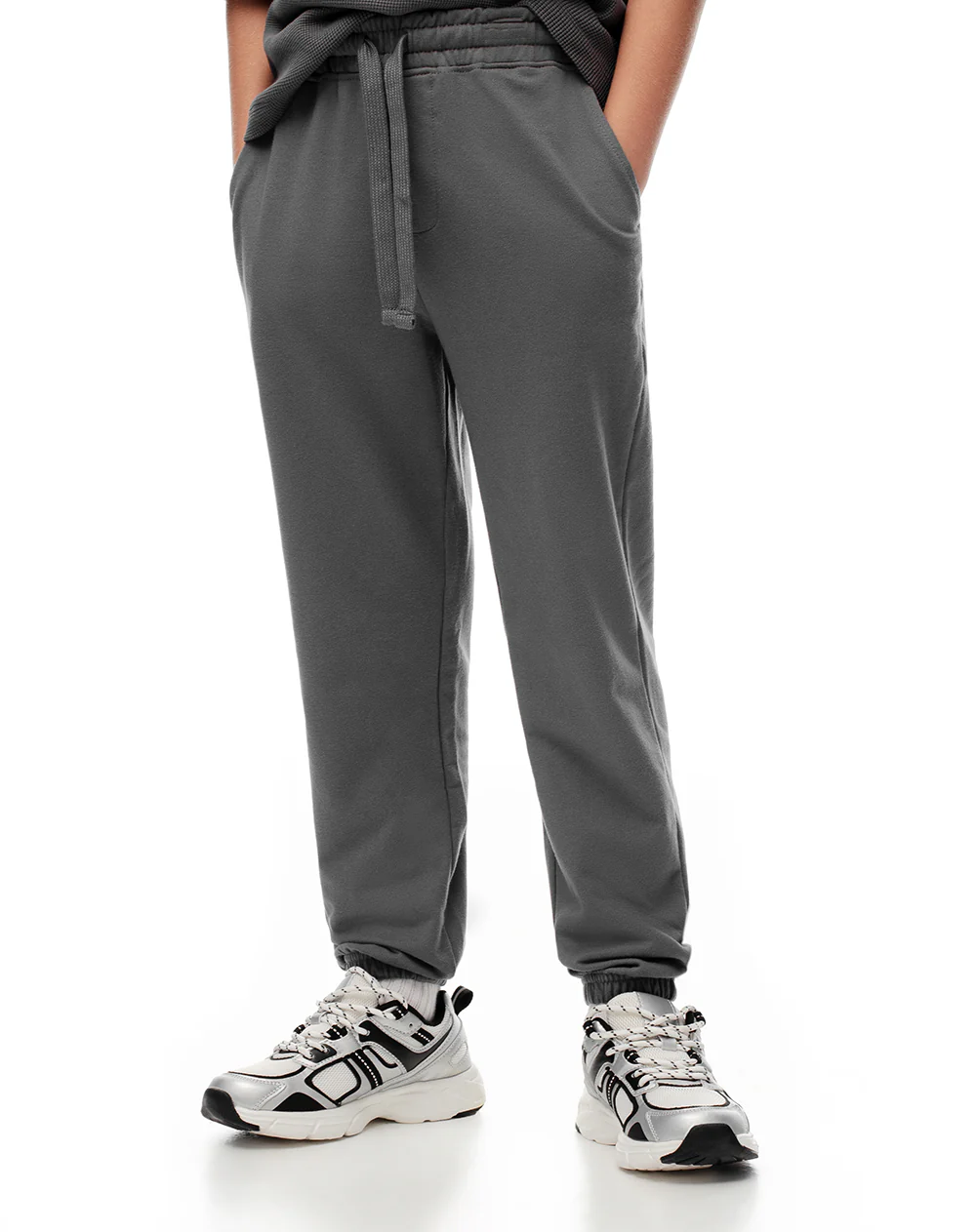 Jogger regular gris niño - Image 3