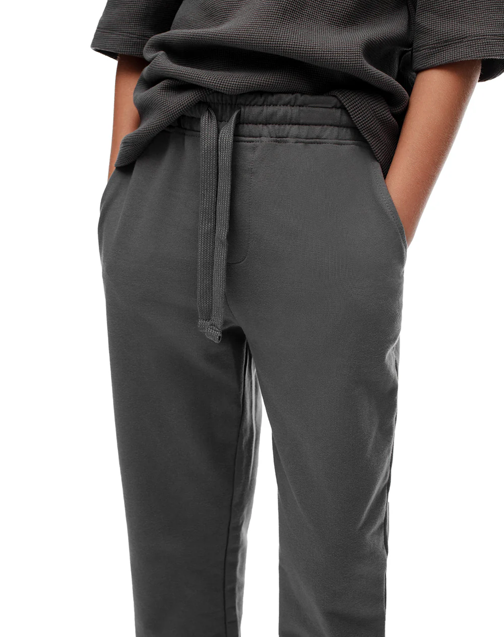 Jogger regular gris niño - Image 5
