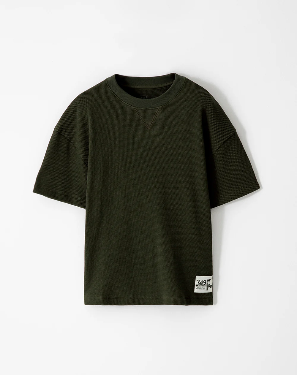 Camiseta regular algodón verde niño - Image 5