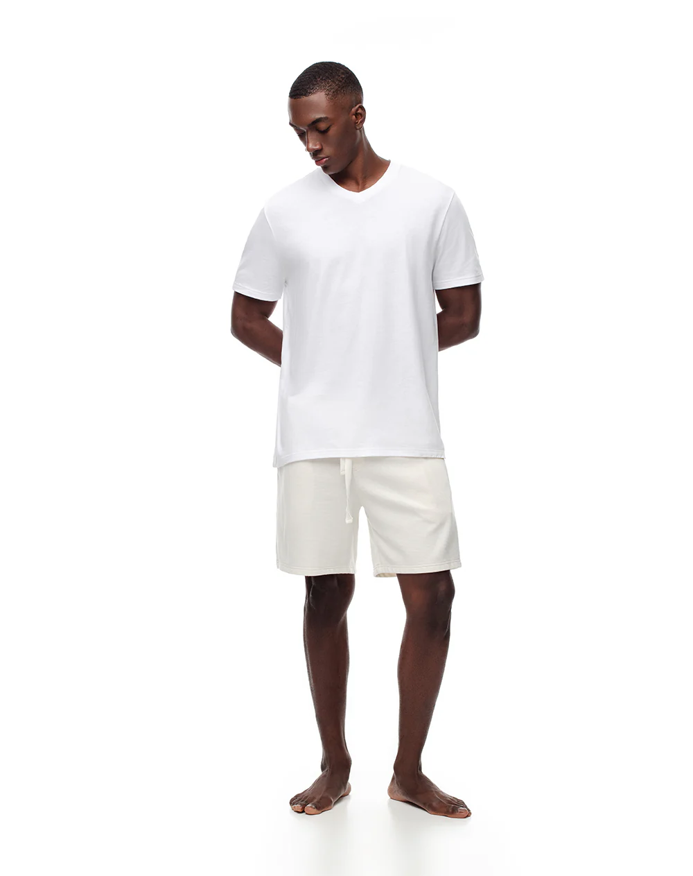 Camiseta relax algodón blanca hombre - Image 3