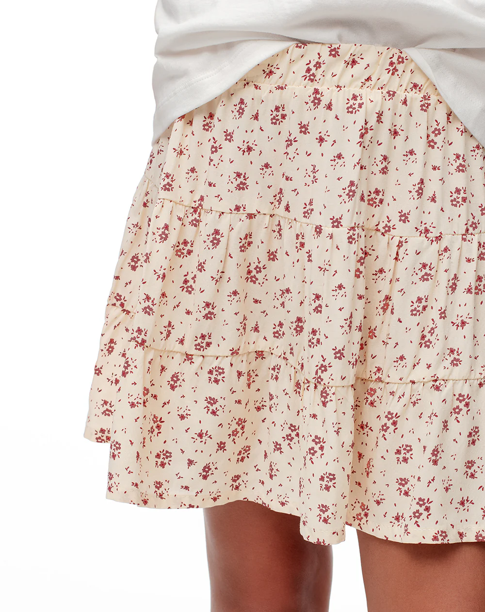 Falda tiro medio capas estampada niña - Image 3