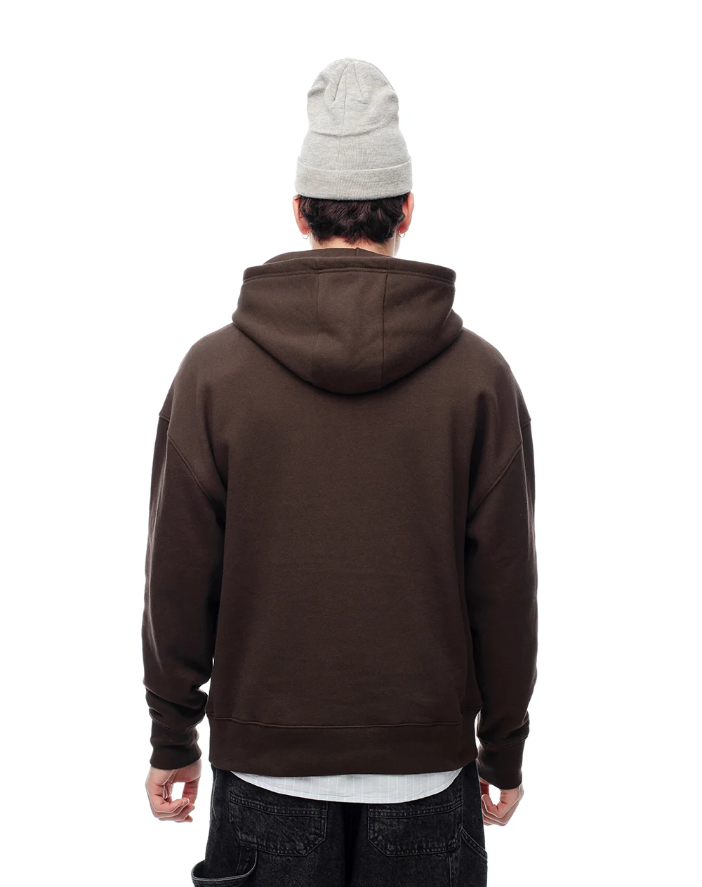 Buzo tipo hoddie chocolate hombre - Image 2