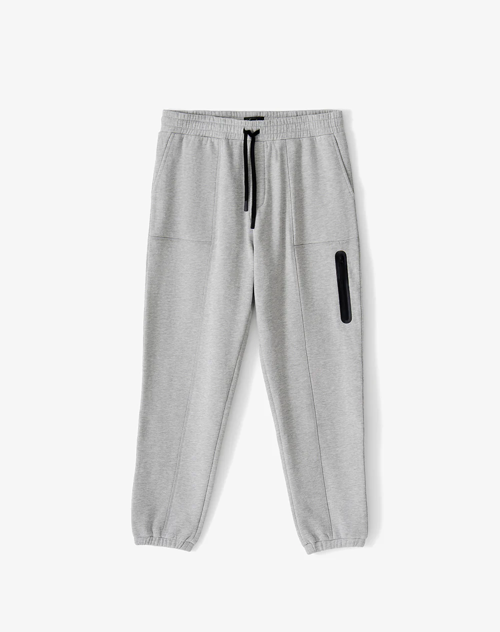 Jogger regular tiro medio gris hombre