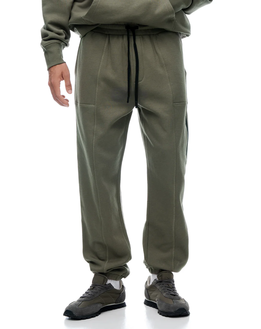 Jogger regular tiro medio café hombre - Image 3