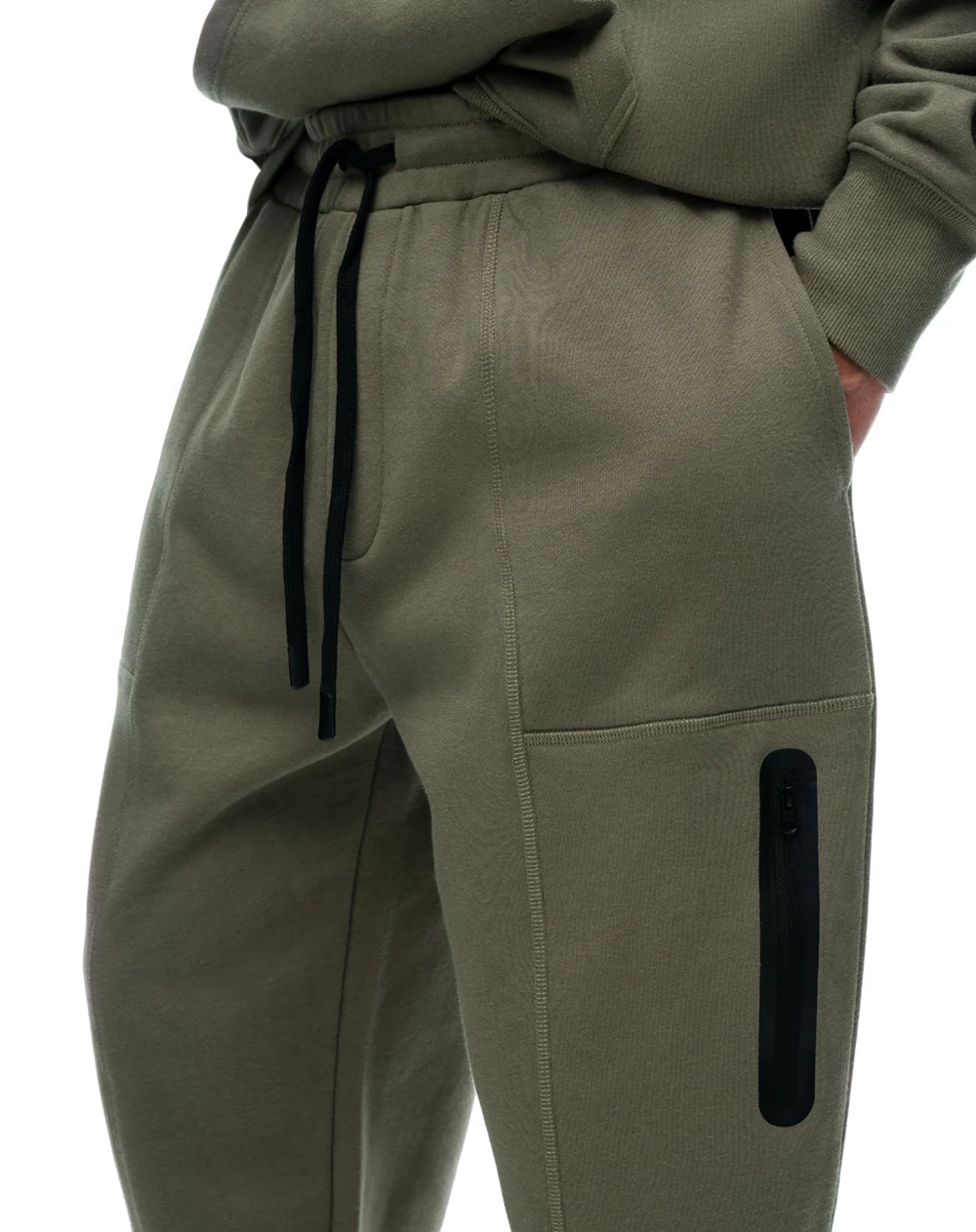 Jogger regular tiro medio café hombre - Image 5