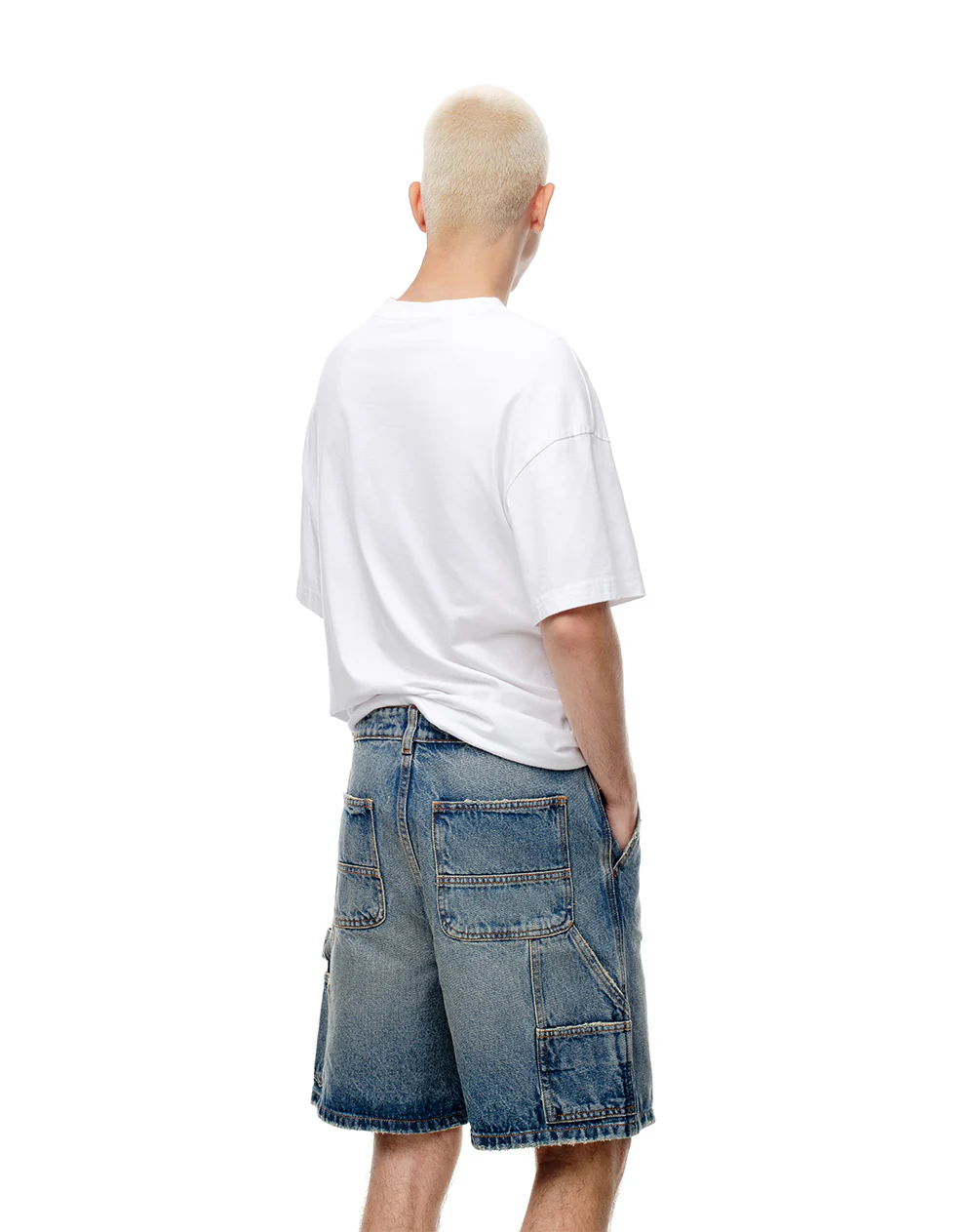 Bermuda denim regular índigo medio hombre - Image 4